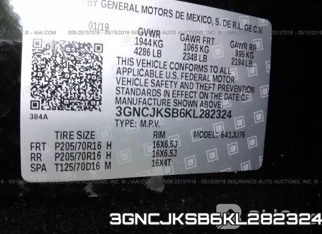 3GNCJKSB6KL282324 фото 10