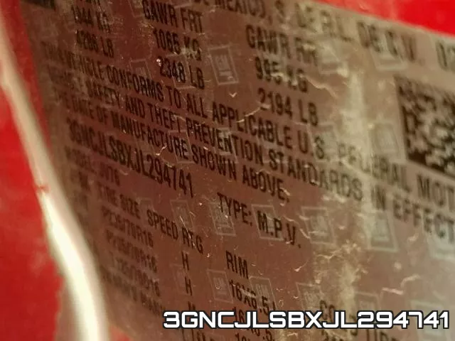 3GNCJLSBXJL294741 фото 2