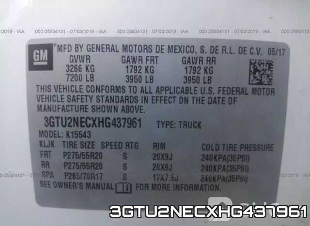 3GTU2NECXHG437961 фото 10