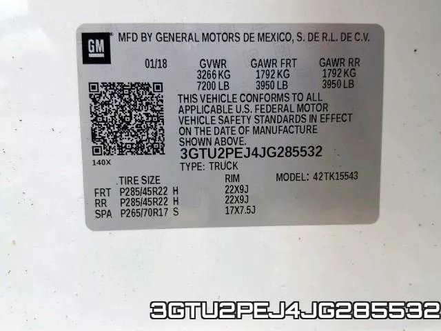 3GTU2PEJ4JG285532 фото 2