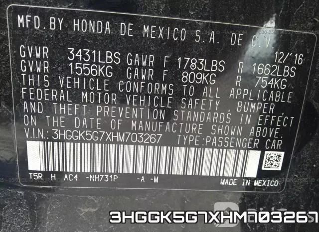 3HGGK5G7XHM703267 фото 10