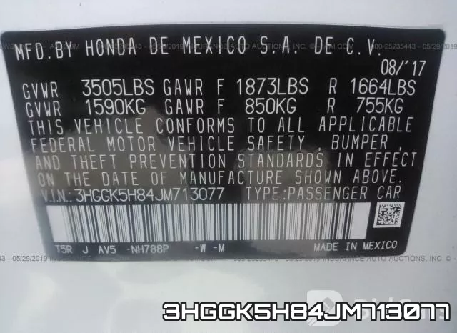 3HGGK5H84JM713077 фото 10