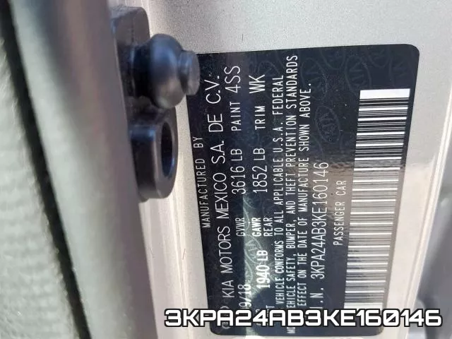 3KPA24AB3KE160146 фото 2