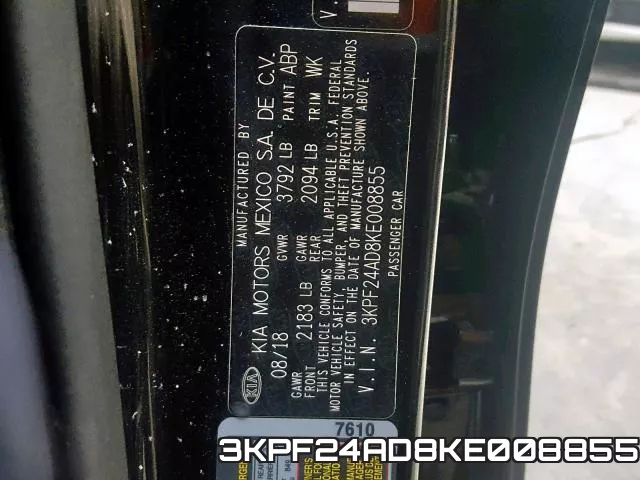 3KPF24AD8KE008855 фото 2
