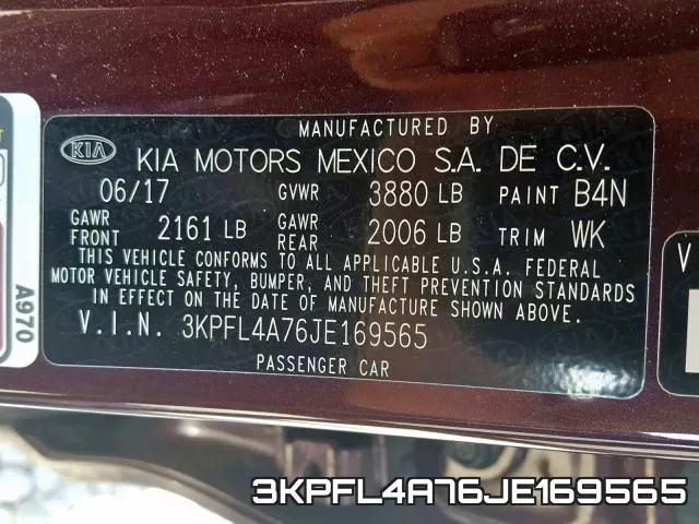 3KPFL4A76JE169565 фото 2