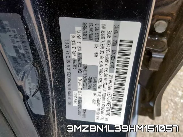 3MZBN1L39HM151057 фото 2
