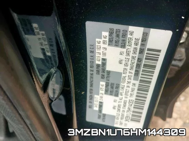 3MZBN1U76HM144309 фото 2