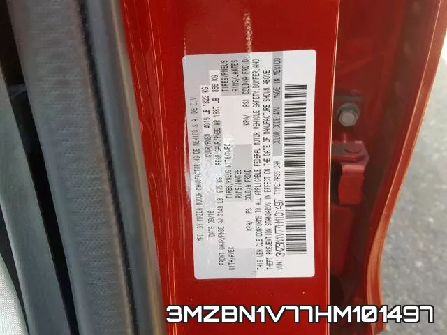 3MZBN1V77HM101497 фото 2