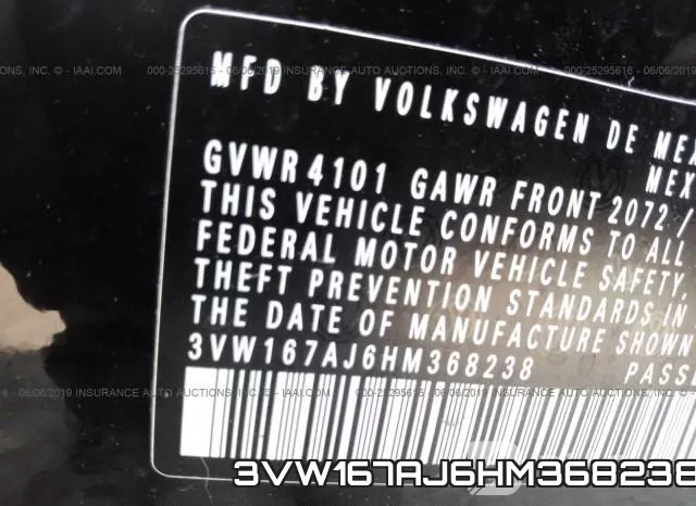 3VW167AJ6HM368238 фото 10