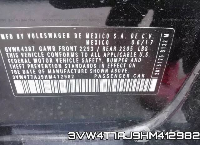 3VW4T7AJ9HM412982 фото 10