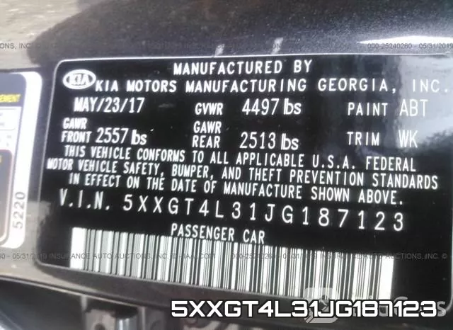 5XXGT4L31JG187123 фото 10