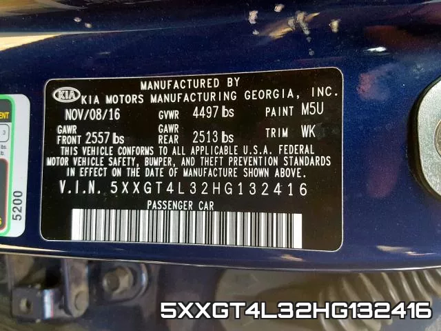5XXGT4L32HG132416 фото 2