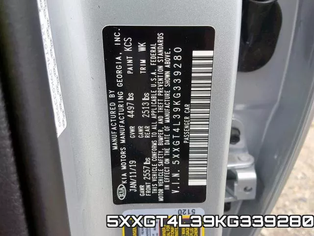 5XXGT4L39KG339280 фото 2