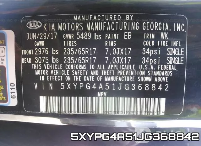 5XYPG4A51JG368842 фото 10