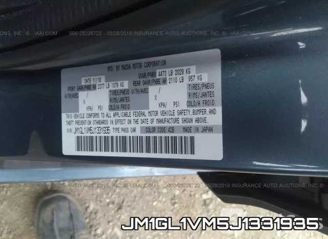 JM1GL1VM5J1331935 фото 10