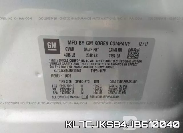 KL7CJKSB4JB610040 фото 10