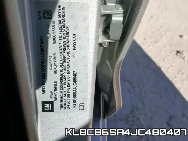 KL8CB6SA4JC480407 фото 2