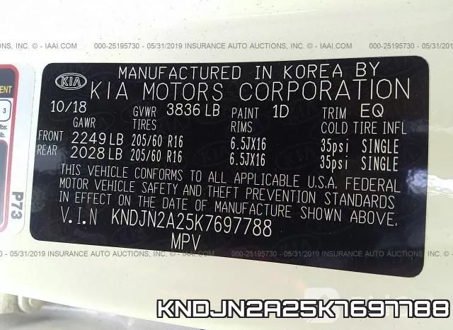 KNDJN2A25K7697788 фото 10