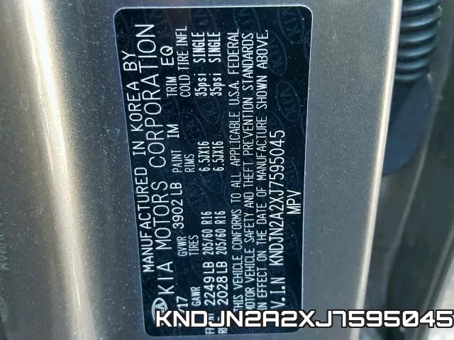 KNDJN2A2XJ7595045 фото 2
