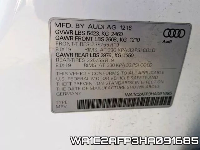 WA1C2AFP3HA091685 фото 2