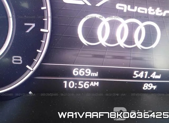 WA1VAAF78KD036425 фото 8