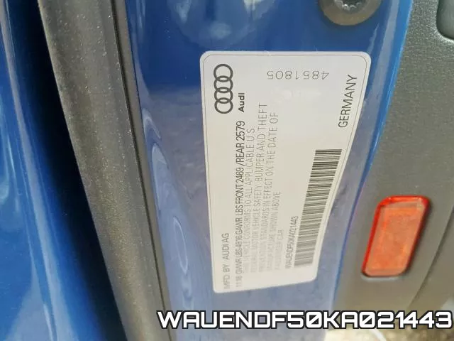 WAUENDF50KA021443 фото 2