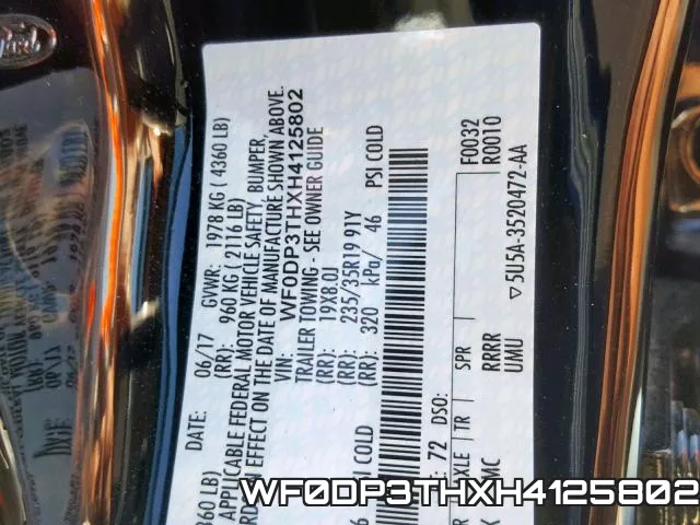 WF0DP3THXH4125802 фото 2