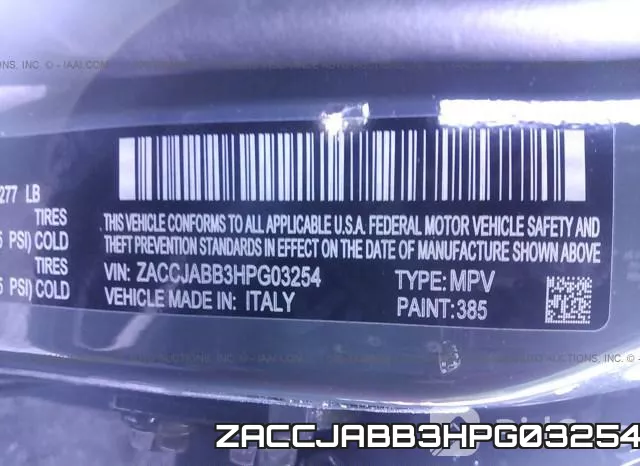 ZACCJABB3HPG03254 фото 10