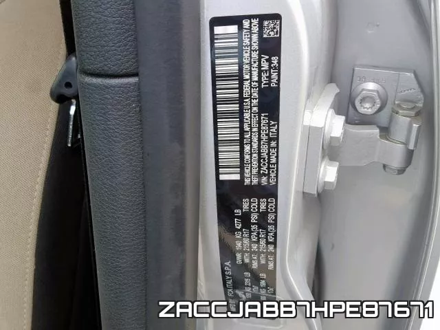 ZACCJABB7HPE87671 фото 2