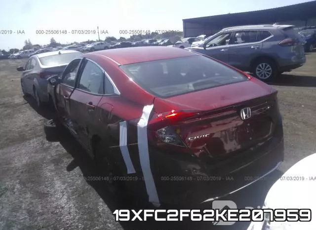 19XFC2F62KE207959 фото 4