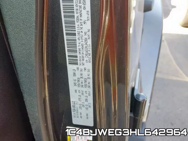 1C4BJWEG3HL642964 фото 2