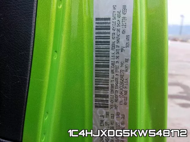 1C4HJXDG5KW548172 фото 2