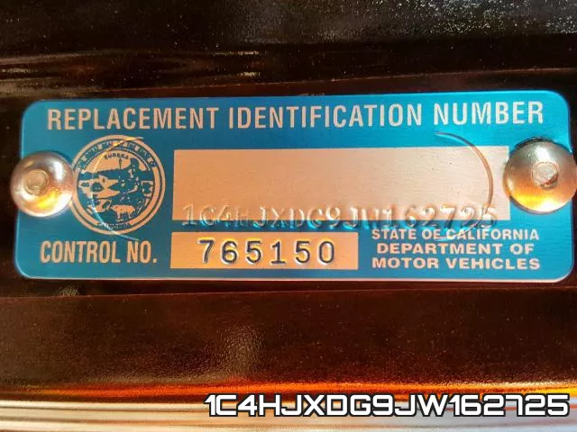 1C4HJXDG9JW162725 фото 2
