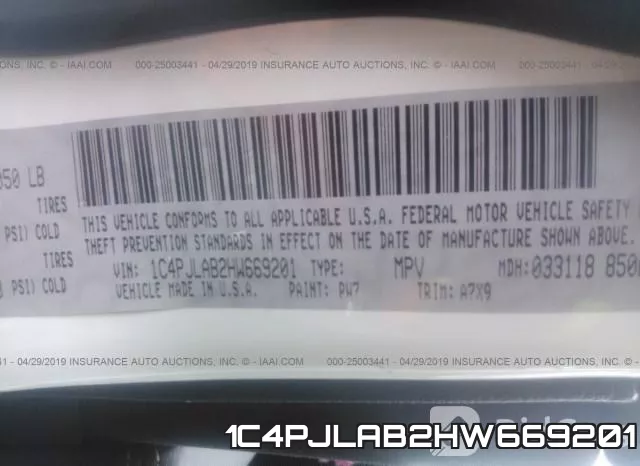 1C4PJLAB2HW669201 фото 10