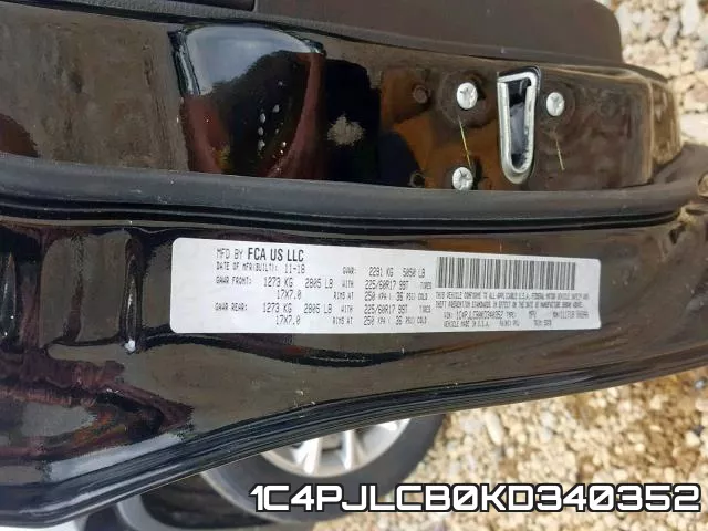 1C4PJLCB0KD340352 фото 2