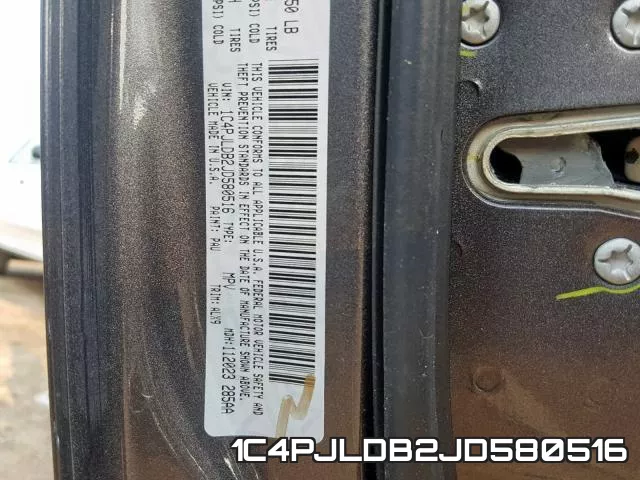 1C4PJLDB2JD580516 фото 2