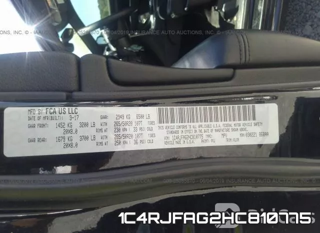 1C4RJFAG2HC810775 фото 10