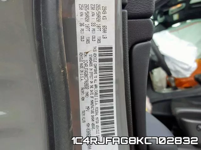 1C4RJFAG8KC702832 фото 2