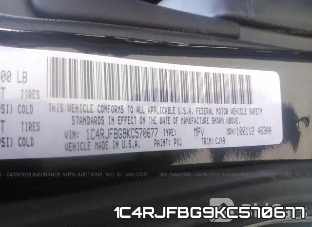 1C4RJFBG9KC570677 фото 10