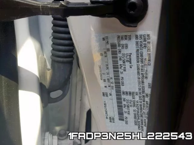 1FADP3N25HL222543 фото 2