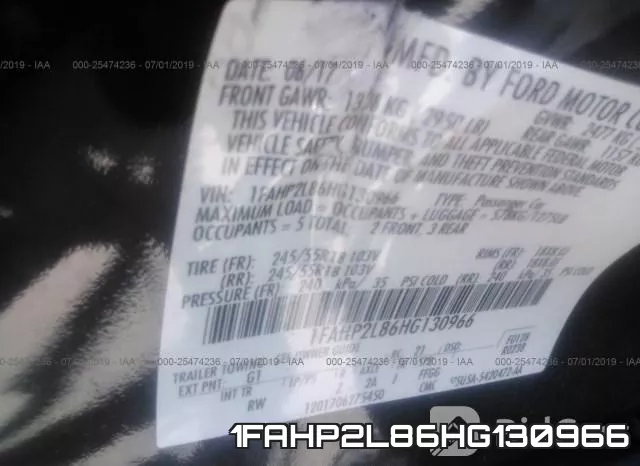 1FAHP2L86HG130966 фото 10