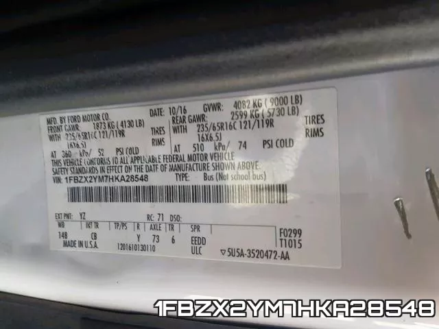 1FBZX2YM7HKA28548 фото 2