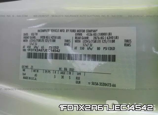 1FD7X2A67JEC14542 фото 9
