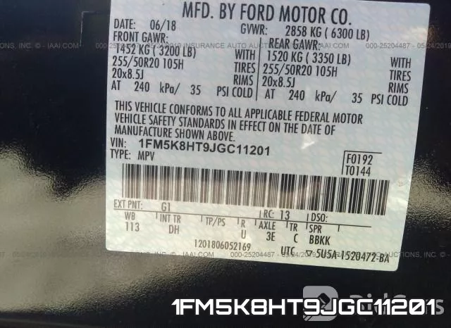 1FM5K8HT9JGC11201 фото 10