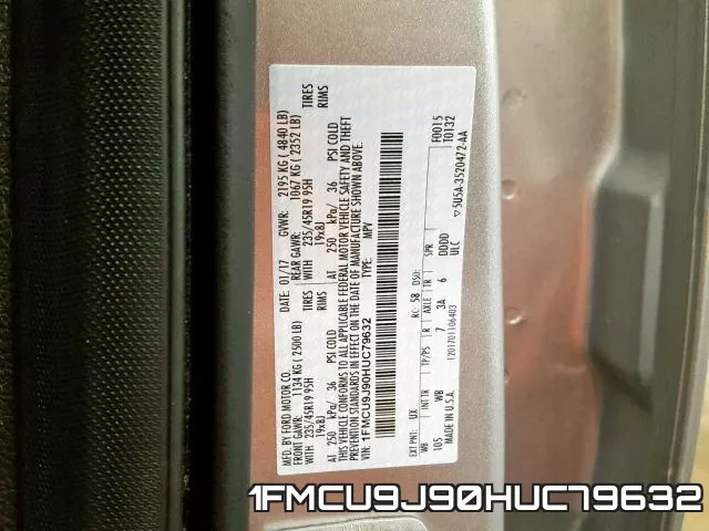 1FMCU9J90HUC79632 фото 2