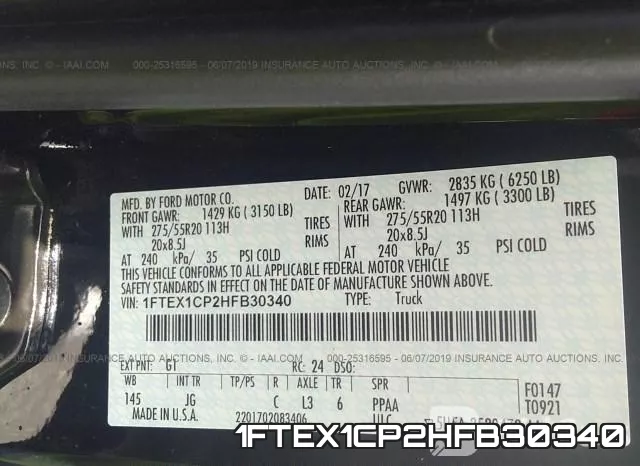 1FTEX1CP2HFB30340 фото 9