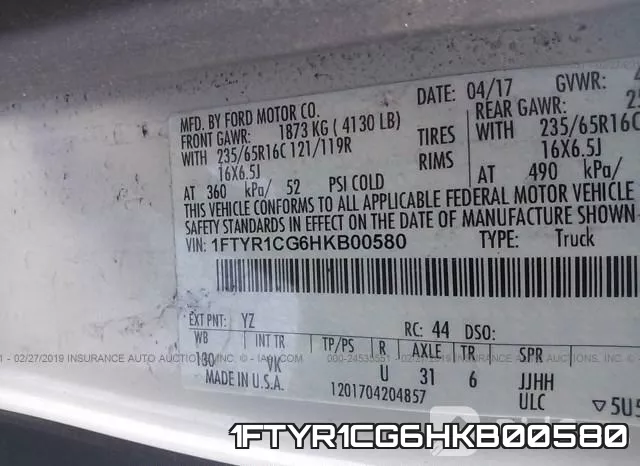 1FTYR1CG6HKB00580 фото 10