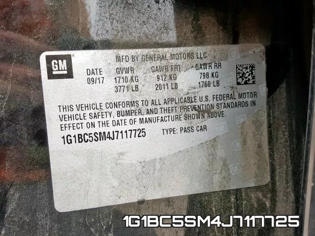1G1BC5SM4J7117725 фото 2