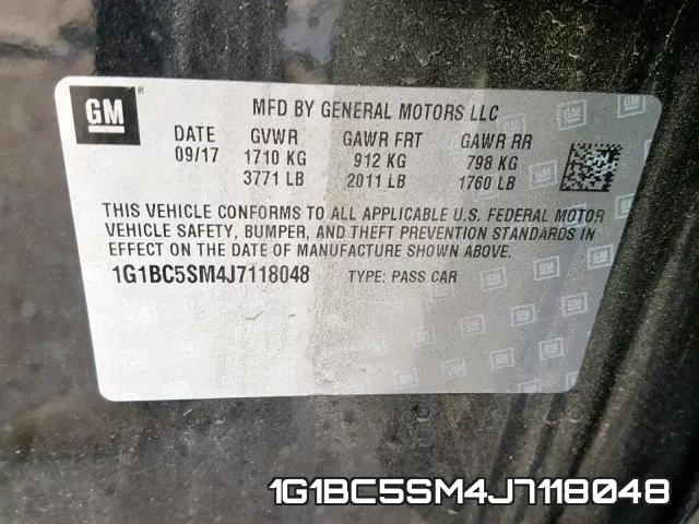 1G1BC5SM4J7118048 фото 2