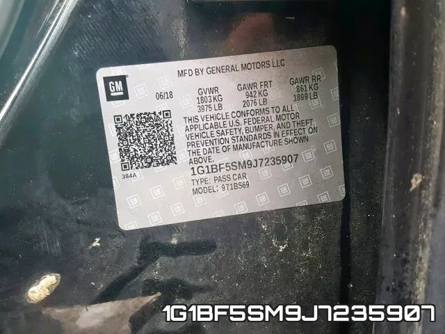 1G1BF5SM9J7235907 фото 2